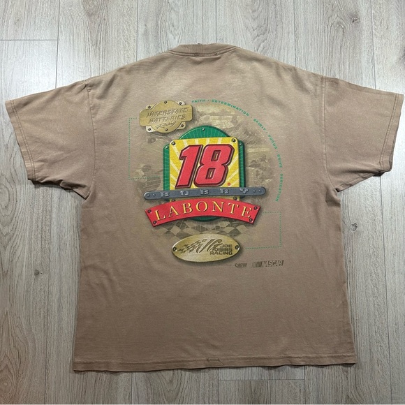 Vintage NASCAR T-shirt Size XL Bobby Labonte 18 - Picture 3 of 9
